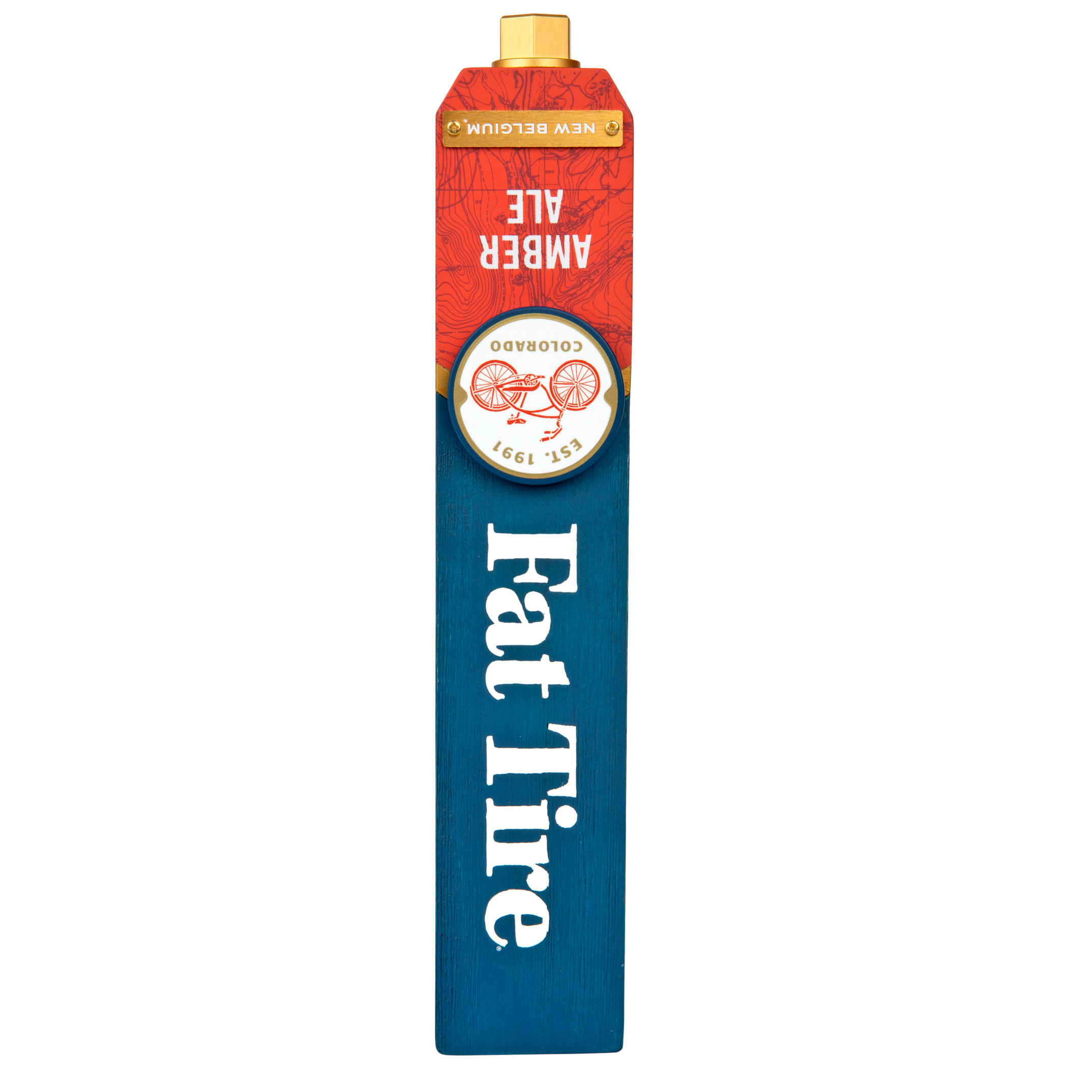 New Belgium Fat Tire Amber Ale Tap Handle